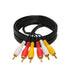 3RCA Video/Stereo Audio Cable, Composite Wire Cord for DVD HDTV (15FT)