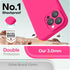 Designed for iPhone 14 Pro Max Case, Premium Silicone Shockproof Phone Case with Camera Protection, Hot Pink, 6.7"
