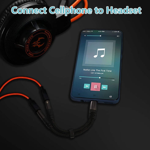 USB C Microphone Adapter, USB Type C to 3.5mm Combo Headphone Jack Y Splitter for MacBook Pro, iPad Pro, Galaxy