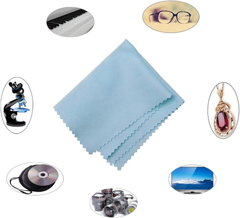 HTTX 4-Pack 6 7 inches Microfiber Screen Cleaning Cloths, x for Cell Phones, Tablets, LCD TV, Laptop, Camera Lenses