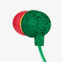 House of Marley Little Bird: Wired Earphones with Microphone, Noise Isolating Design, Sustainable Materials, Rasta