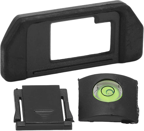 Sets, EM5 EM10 Viewfinder Eyecup Cold Shoe Cover Horizon Level Lightweight Plastic Rubber, Compatible with Camera