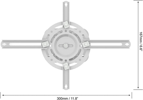 QualGear PRB-717-Wht Ceiling Mount Projector Accessory