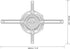 QualGear PRB-717-Wht Ceiling Mount Projector Accessory