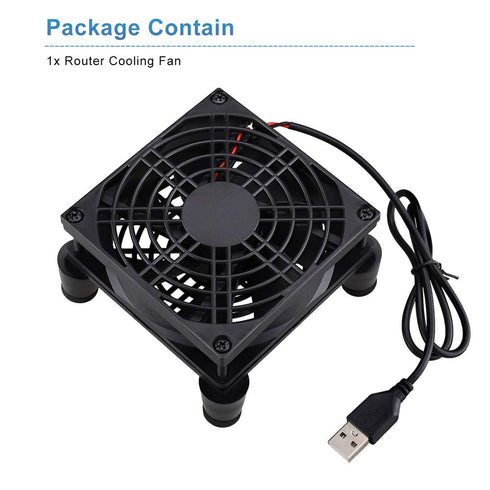 92mm 3 5V GDSTIME Small Router Fan Cooler with L/M/H Speed Controller, DC USB Powered Case Cooling Fans for Xbox Modem