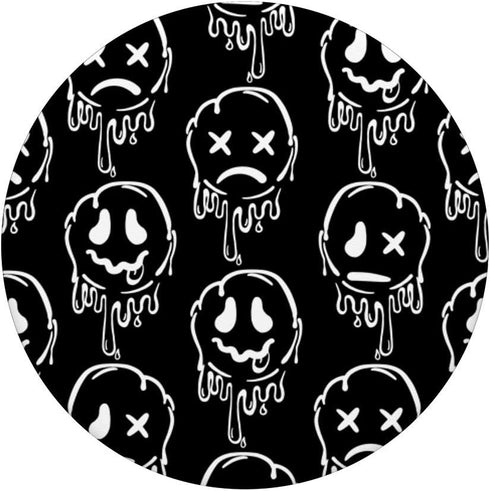 Melting Happy Face Smile Trippy Acid House Sad Graffiti PopSockets PopGrip: Swappable Grip for Phones & Tablets