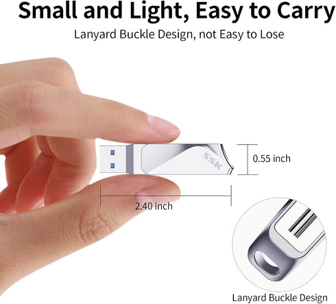 SSK 64GB 200MB/s 2 1 3.2 1+ USB C Flash Drive up to Dual Drive in OTG USB A Gen Type C Memory Stick Thumb Drive