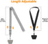 CACOE Phone Lanyard 2 Pack with Adjustable Neck Strap and Phone Patches, Universal Multifunctional Lanyards for Most