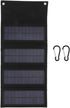 40W 4 Fold Solar Panel Charging Bag, Folding Bag for Outdoor Camping, Hiking, Emergency Charging (Black)