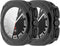 E ECSEM Waterproof Hard Case for Samsung Galaxy Watch 7 Ultra, Ultra-Thin Tough Cover with Tempered Glass - Black