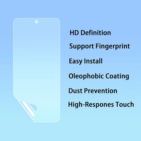 3 Pack Hydrogel Film For Samsung Galaxy A22 4G 6.4 inch, Transparent Soft TPU Screen Protector, High Sensitivity Protective Film (Not Tempered Film)