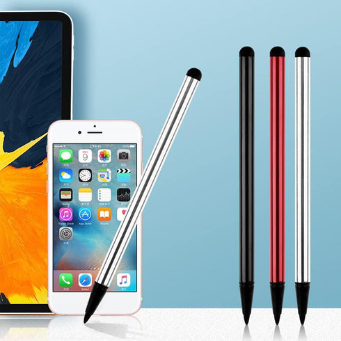 GMBYLBY 2-in-1 Capacitive Resistive for Touch Screen Pen for All for Touch Screen Tablets Phones Silver Black Pen