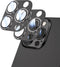 2 Pack Camera Lens Protector for iPhone 14 Pro Max/Pro, Titanium Alloy Glass Cover, Anti-drop