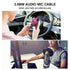 Yeung Qee 1.5ft, 3.5mm 3.5mm (1.5FT) Aux Cord Aux Cable - Nylon Braided Audio Cable Male to Male AUX Cord Compatible