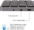 Bluetooth Numeric Keypad, 35 Keys Ultra Thin Number Pad, Bluetooth 5.0 Rechargeable for Tablet, Windows,