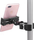 iTODOS Cell Phone Holder Mount Clip for Golf Cart, Wheelchair, Walker, Stroller, Spin Bike, Table - Fits iPhone,