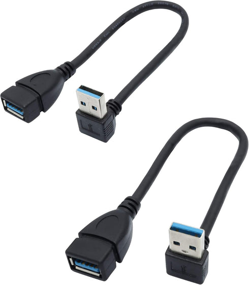 Male to Female Extension Cable, 2Pack USB 3.0 Male to Female Adapter, 7.9 inches (20cm)