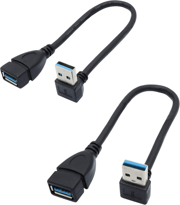 Male to Female Extension Cable, 2Pack USB 3.0 Male to Female Adapter, 7.9 inches (20cm)