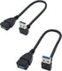 Male to Female Extension Cable, 2Pack USB 3.0 Male to Female Adapter, 7.9 inches (20cm)