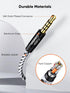 CableCreation 3.5mm Headphone Extension Cable 6FT/1.8m, 4Pole TRRS Aux Cord with Microphone, 1/8 Stereo Audio Cable for Phones, Headphones, Speakers, Tablets, PCs, MP3 Players, Laptops, Black