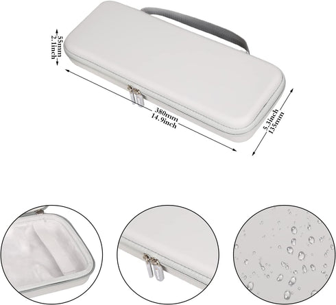 Aproca Grey Hard Travel Storage Case for Wireless Magic Keyboard 2 - MLA22LL/A and Magic Bluetooth Mouse 2