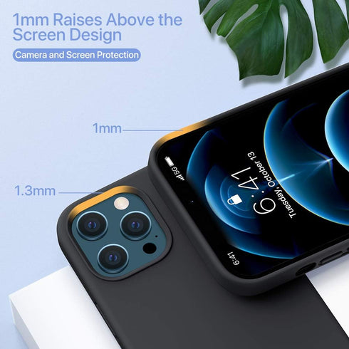 Miracase Compatible with iPhone 12 Pro Max Case - Soft Anti-Scratch Microfiber Lining, Shockproof Protection