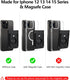 3-in-1 Magnetic Wallet with AirTag Holder for iPhone, Magnetic Wallet Stand for iPhone 16/15/14/13/12 Series