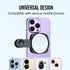 WOWNOVA 2.36" Clip Selfie Mirror for Phone Back Camera - Live Streaming, Vlogging, HD Reflective Clip Compatible