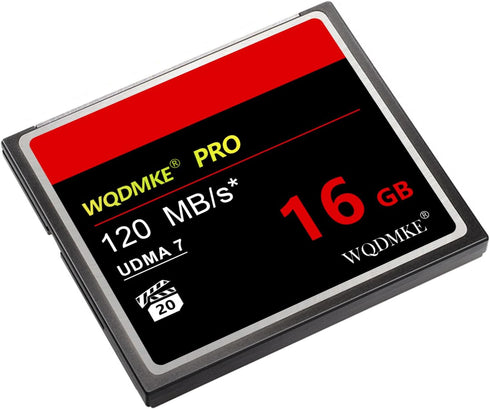 WQDMKE 16GB 120MB/s Camera CF Memory Card UDMA Speed Up