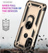 Moto G Pure Phone Case with HD Screen Protector, Military Grade Protective Cases with Ring for Moto G Power 2022