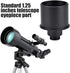 Webcam Adapter - Aluminum Alloy Telescope Eyepiece Port Converter, M12*0.5 Thread for 1.25inch Telescope