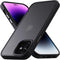 iPhone 12/12 Pro Case, Shockproof Military Grade Protection, Slim Translucent Hard Back, Frosted Black, 6.1''