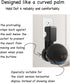 Wall Mount Holder for Dot 4th/5th Generation, Smart Speaker Stand with Built-in Cable Management, Black