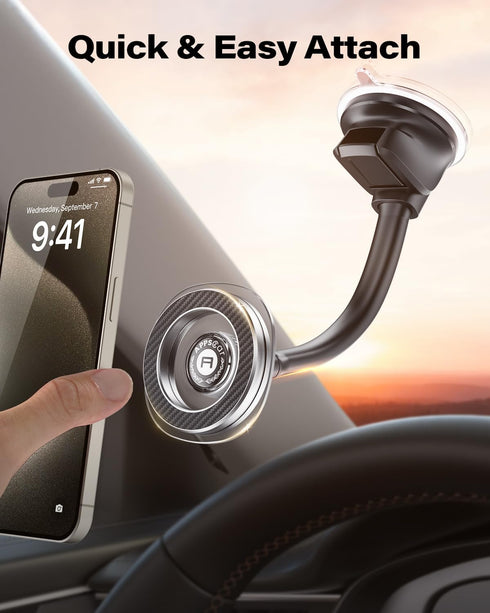 APPS2Car for Magsafe Car Mount, Magnetic Car Phone Holder Mount Fit for iPhone 15/14/13/12 Series/Magsafe Case