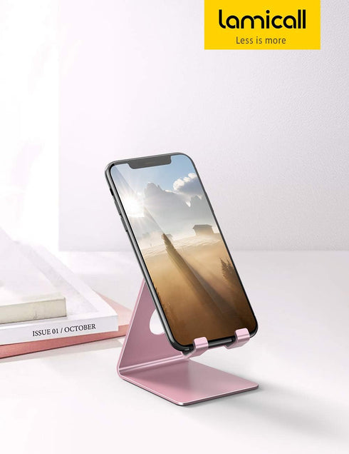 Lamicall Cell Phone Stand, Phone Cradle: Phone Dock, Holder Compatible with Phone 12 Mini 11 Pro XS Max XR X 6 6s 7 8