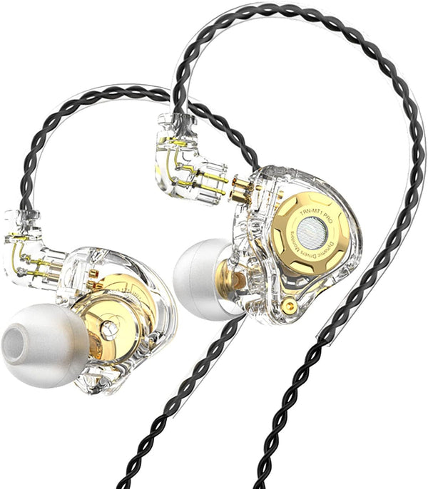 FEDAI TRN MT1 Pro HiFi in Ear Earphone, Dual Magnetic Dynamic Driver Sport Headphone, Noise Cancelling Detachable Cable