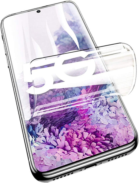 2 Pack Upgraded Hydrogel Screen Protector for Samsung Galaxy S20 Fe 5G / S20 Fe, Flexible TPU & Case Friendly Film