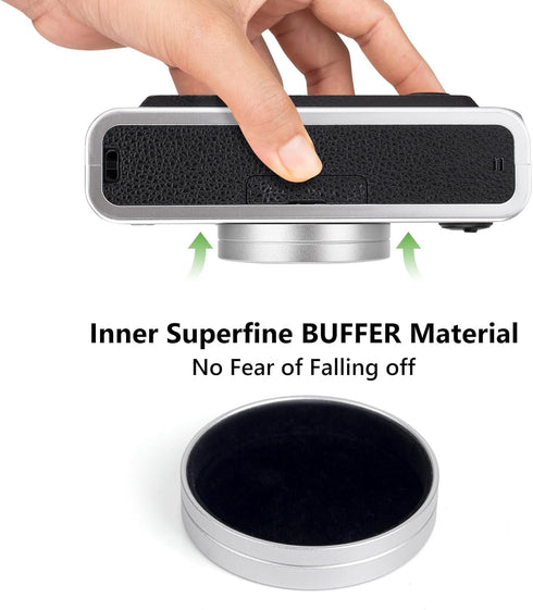 Lens Cap Compatible with Fujifilm Instax Mini Evo Instant Camera, Mini Evo Lens Protective Cap, Silver