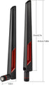 Superbat 2.4GHz 5GHz 5.8GHz 2pcs WiFi Antenna with RP-SMA Male Connector, Dual Band Antenna for PCI-E WiFi Network Card