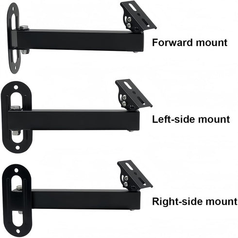 GledeYeTec 20cm 7.87" 180 Long Wall Corner Mount Bracket Arm, Long Arm Bracket Degree Rotatable Projector Wall Mount