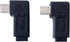 1 Pair Right Left 90 Degree Angle Micro USB Male to Female Adapter