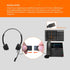 IPD IPH-255 Phone Headset with Noise Cancelling Microphone, Compatible with Cisco Landline Phones