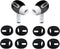 Compatible AirPod Pro Ear Tips, Anti-Slip Ear Gels Cover, 4 Pairs Black, Fit in The Charging Case