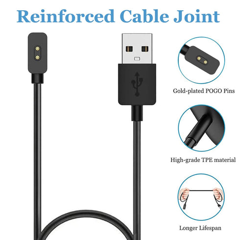 EXMART Charging Cable for Xiaomi Mi Band 8, Replacement USB Charger for Redmi Watch 3/3 Lite/3 Active (60cm, 2ft)