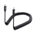 Cable Matters Coiled USB C to USB C Cable, 3A / 60W Fast Charging, Support Apple CarPlay, for iPhone 15/15 Pro