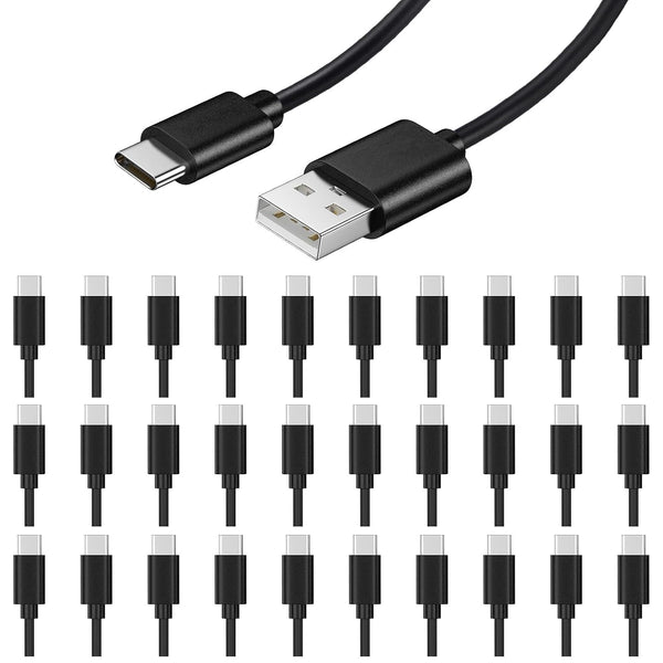 weishan 30-Pack Bulk USB C Charger Cable - Multipack USB to Type