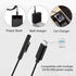 Nylon Braided Charging Cable for Microsoft Surface Pro 7/6/5/4/3/Go3/2/1 & Laptop 4/3/2/1, 6ft, 45W 15V 3A USB-C (Black)