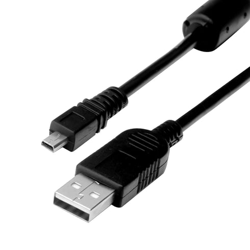 Replacement USB Camera Transfer Data Charging Cable for Sony Cybershot DSCH200, DSCH300, DSCW370, DSCW800 (Black)