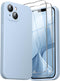 GOODVISH 3 in 1 Liquid Silicone Case for iPhone 14 (6.1") - Shockproof, Anti-Scratch, Upgraded Camera Protection, Blue