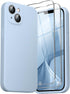 GOODVISH 3 in 1 Liquid Silicone Case for iPhone 14 (6.1") - Shockproof, Anti-Scratch, Upgraded Camera Protection, Blue